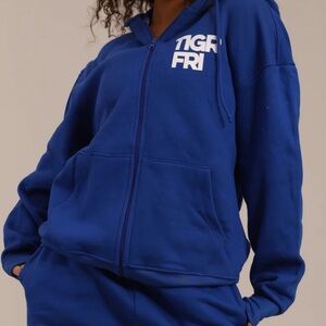 Tiger Friday Tigr Hoodie in T-Bird in Adult Small in T-bird (Blue)